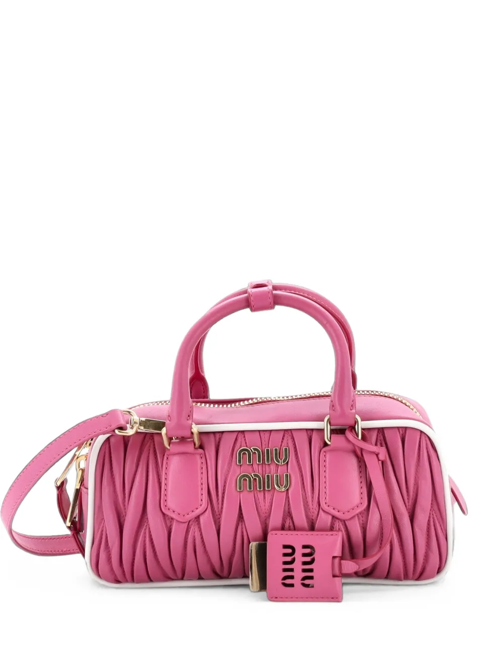 Miu Miu Pre-Owned petit sac à main Arcadie classique en cuir matelassé - Rose Miu Miu Pre-Owned petit sac à main Arcadie classique en cuir matelassé - Rose