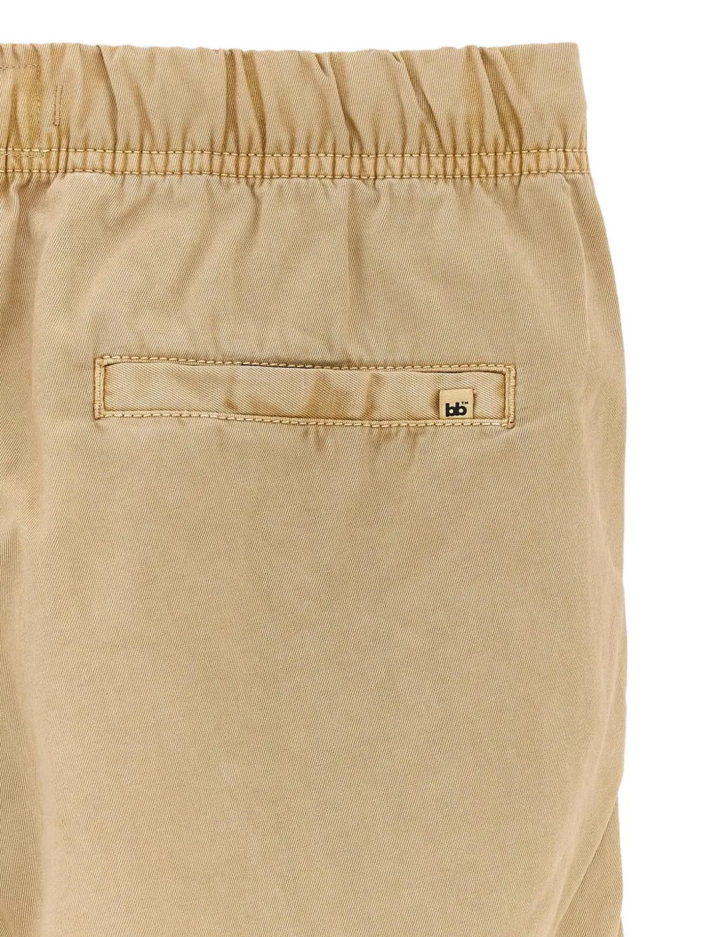 Bellerose Kids Katoenen broek met elastische taille Beige