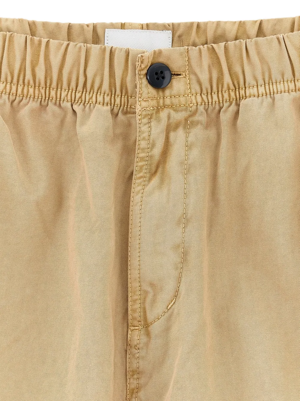 Bellerose Kids Katoenen broek met elastische taille Beige