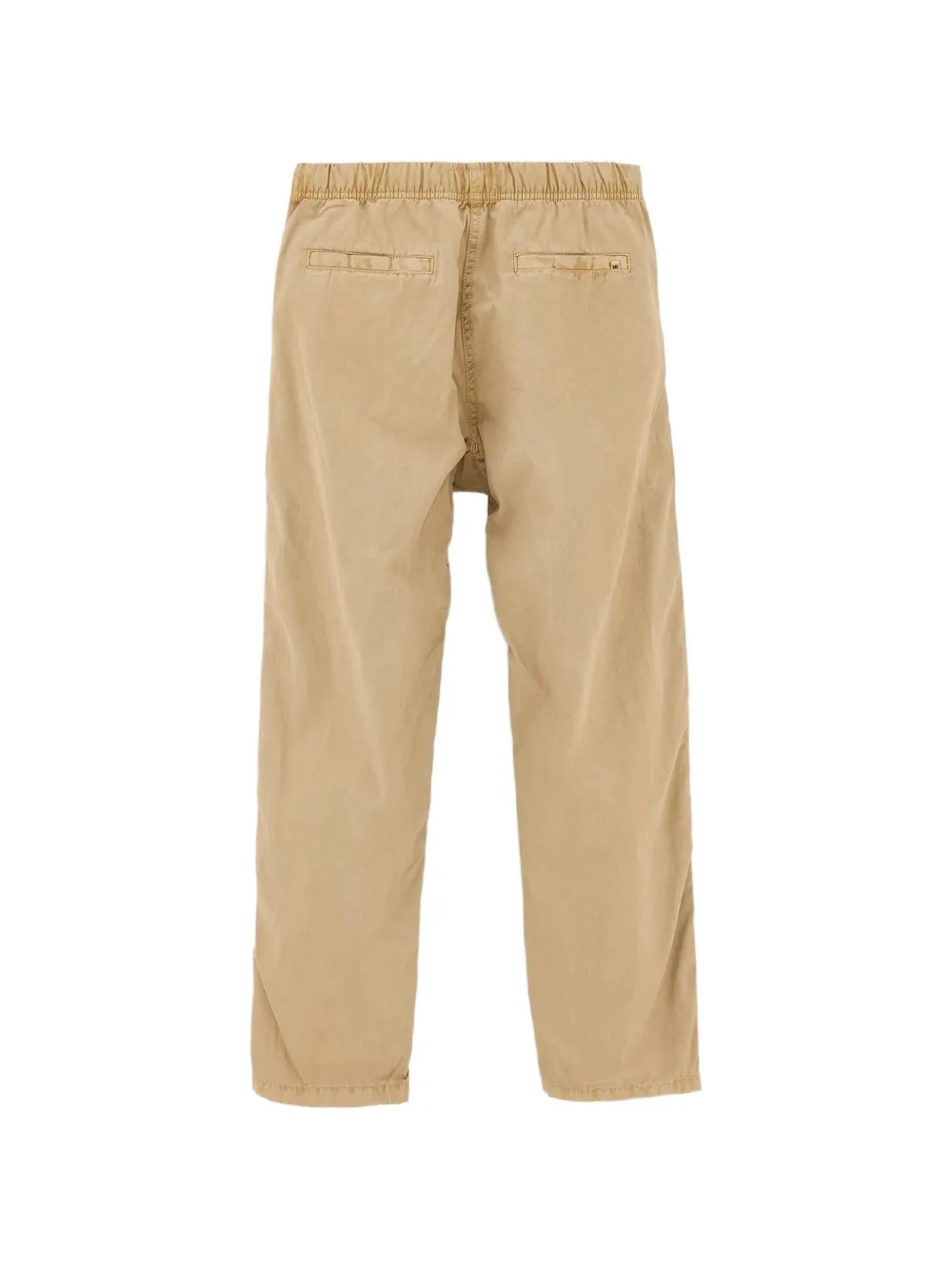 Bellerose Kids Katoenen broek met elastische taille Beige