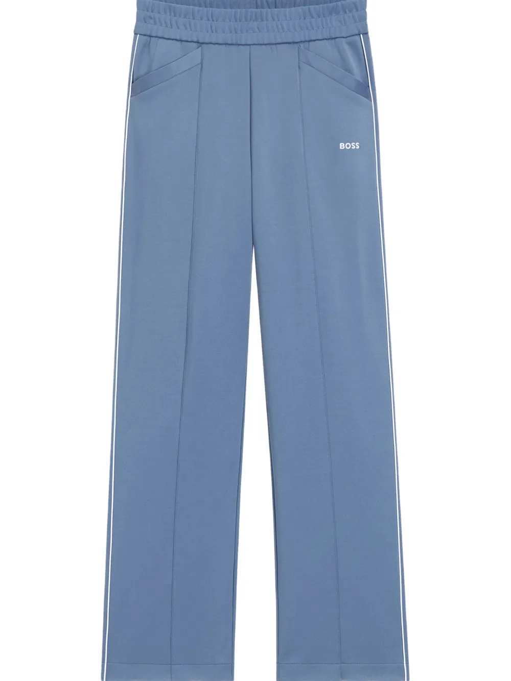 BOSS Erina side-stripe track pants Blauw