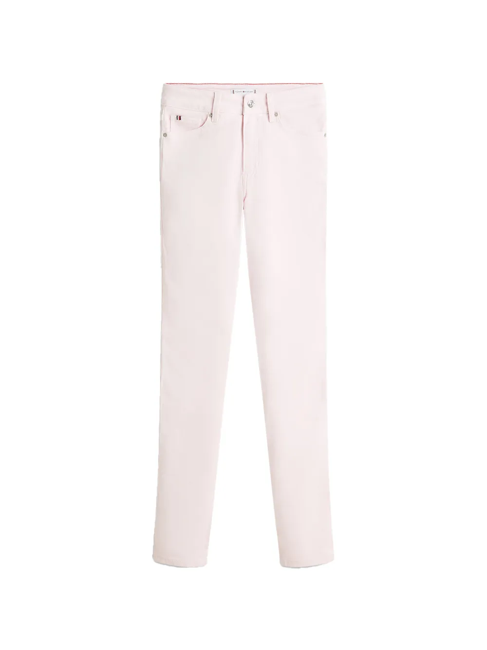 Tommy Hilfiger Mid-rise straight jeans Roze