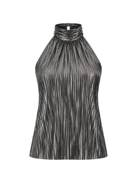 Bruuns Bazaar top Groundberry Duro con cuello halter y pliegues