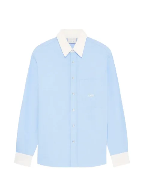 Drôle De Monsieur contrast-collar boxy shirt