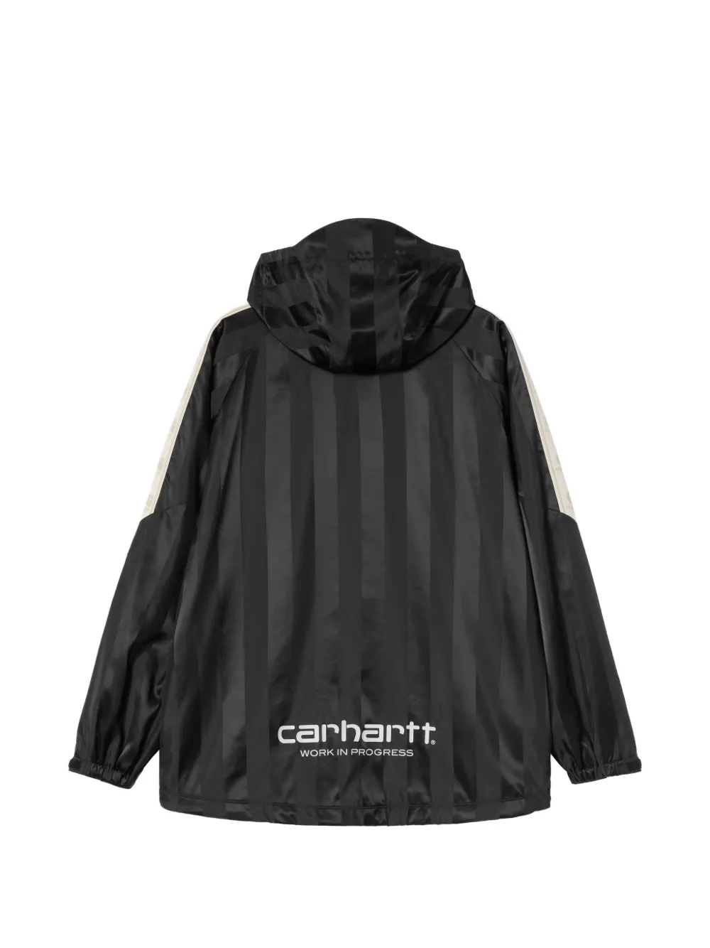 Carhartt WIP x F.C.Real Bristol striped hooded jacket Zwart