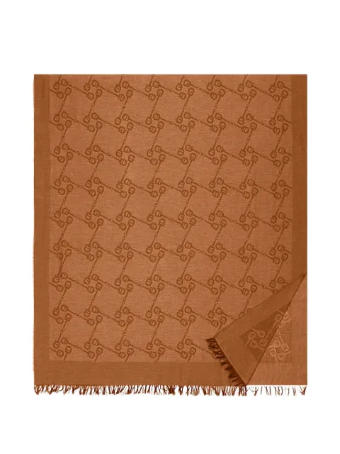 AIGNER Logo M monogram-print scarf
