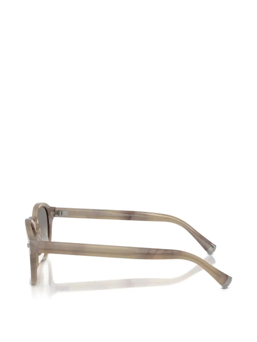 Brunello Cucinelli marbled round-frame sunglasses Grijs