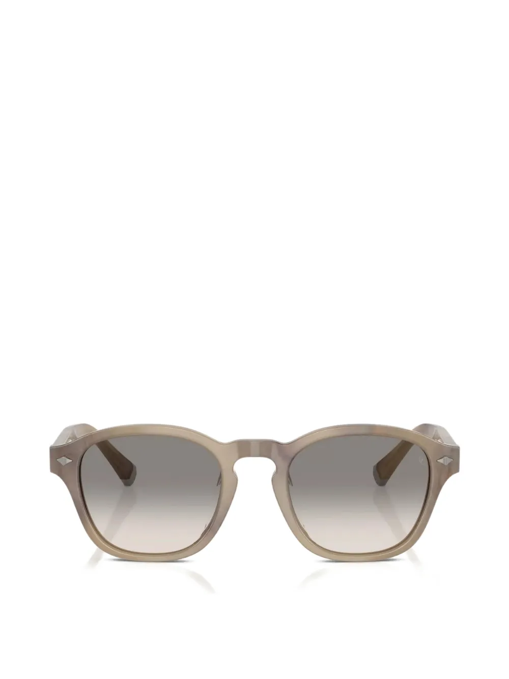 Brunello Cucinelli marbled round-frame sunglasses - Gris Brunello Cucinelli marbled round-frame sunglasses - Gris