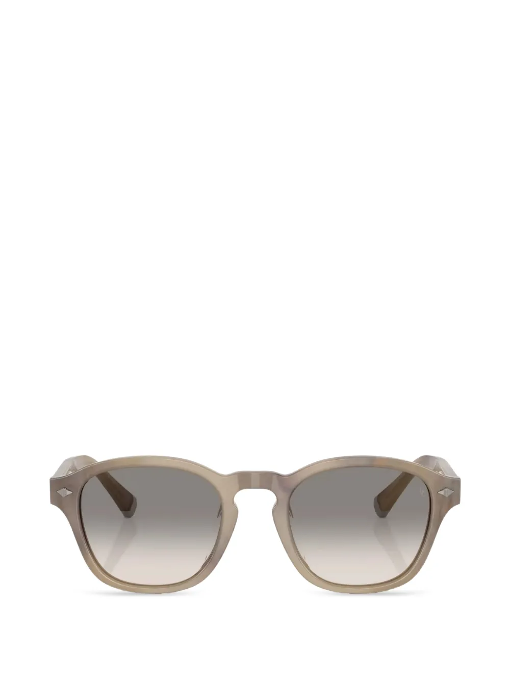 Brunello Cucinelli marbled round-frame sunglasses Grijs