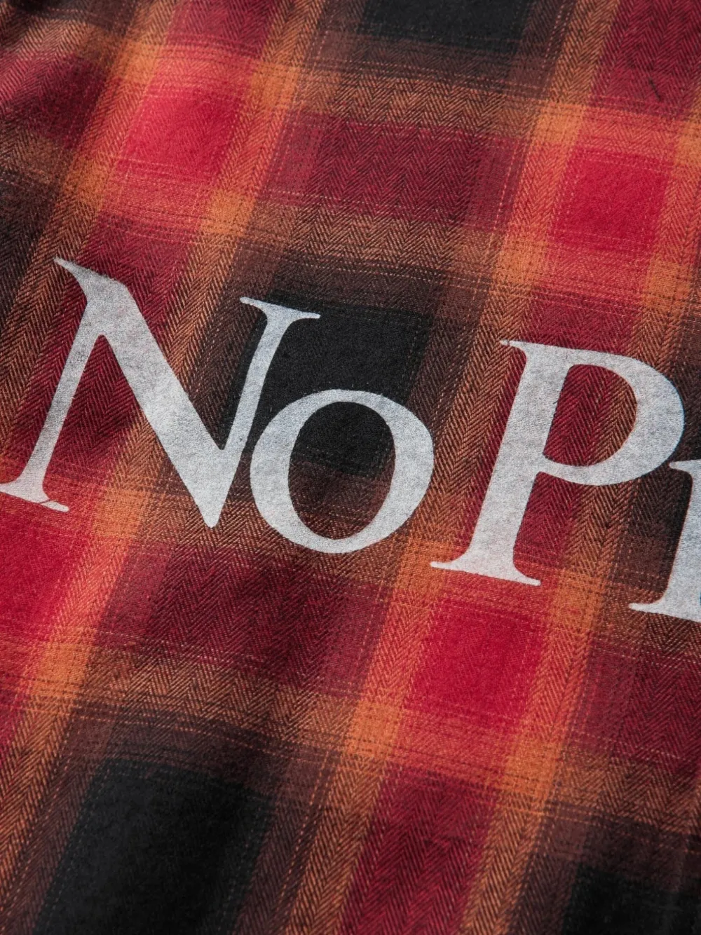 Aries No Problemo plaid shirt Rood