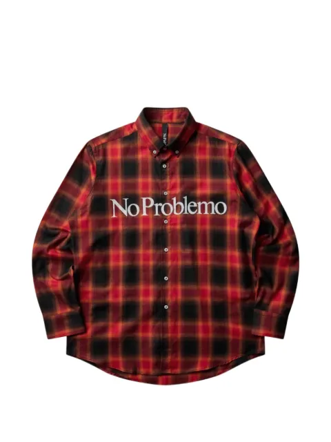 Aries No Problemo plaid shirt