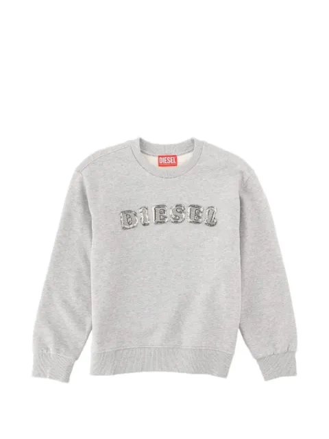 Diesel Kids logo-patch sweatshirt