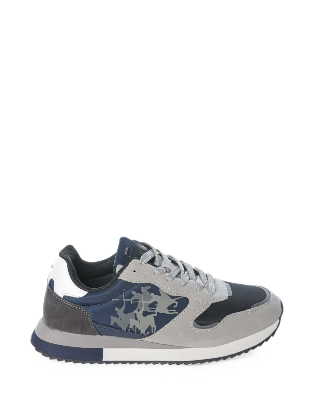 La Martina suede-panelled sneakers - Gris La Martina suede-panelled sneakers - Gris