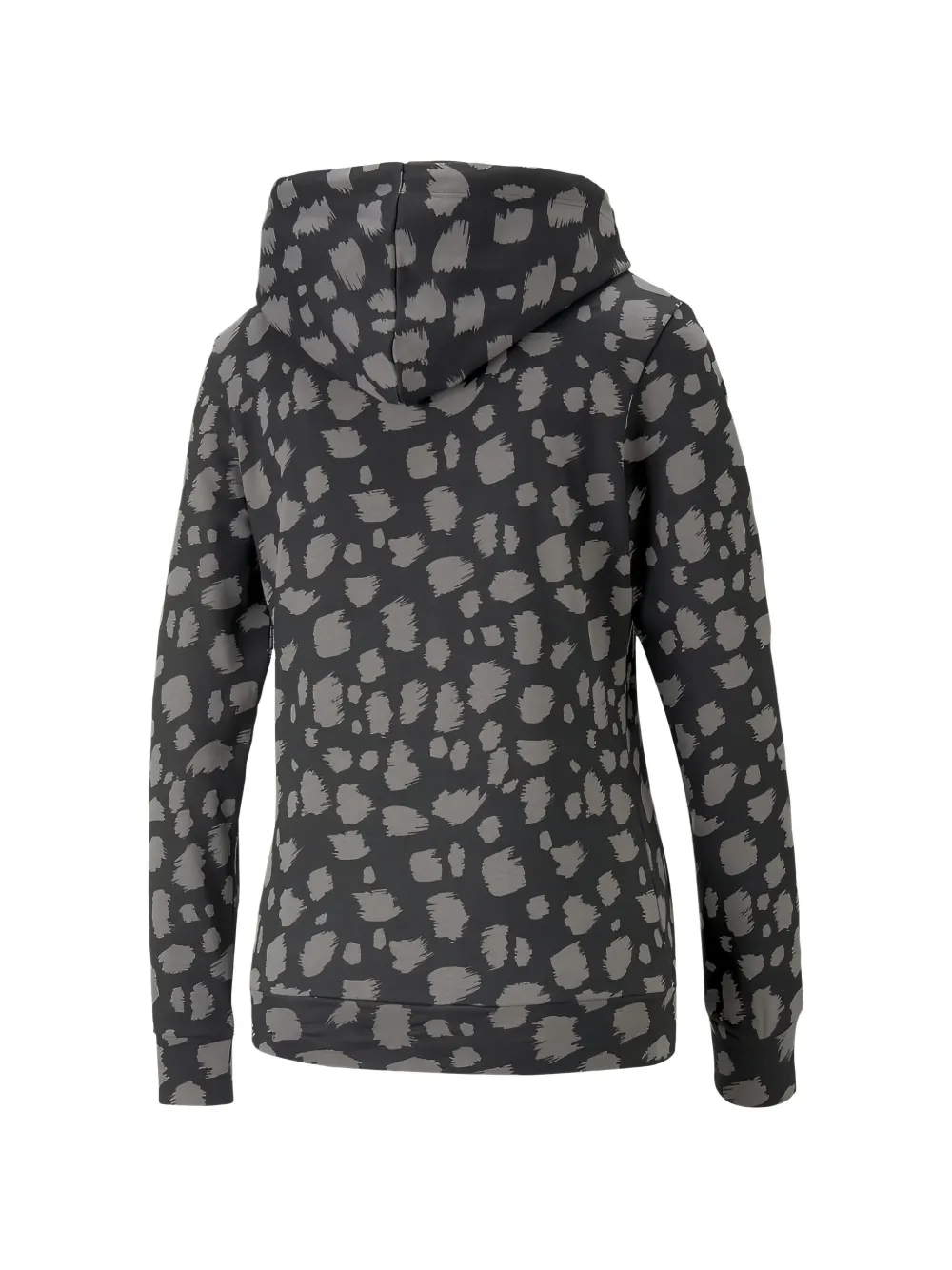 PUMA Hoodie met dierenprint en trekkoord Zwart