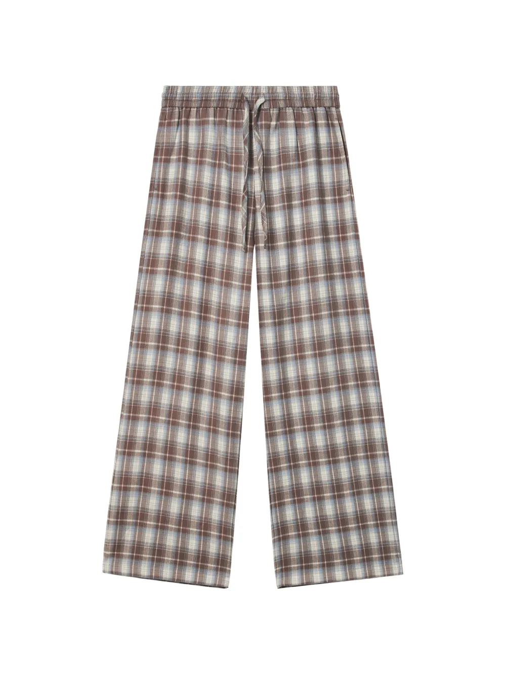 b+ab plaid straight-leg trousers - Marron b+ab plaid straight-leg trousers - Marron