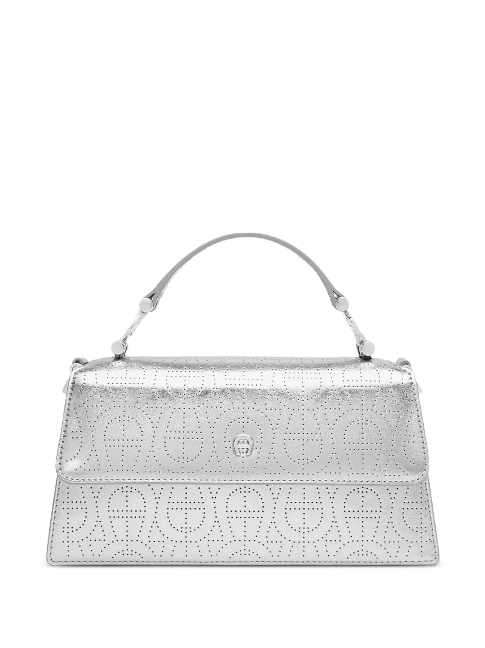 AIGNER small Delia Lucida tote bag Zilver