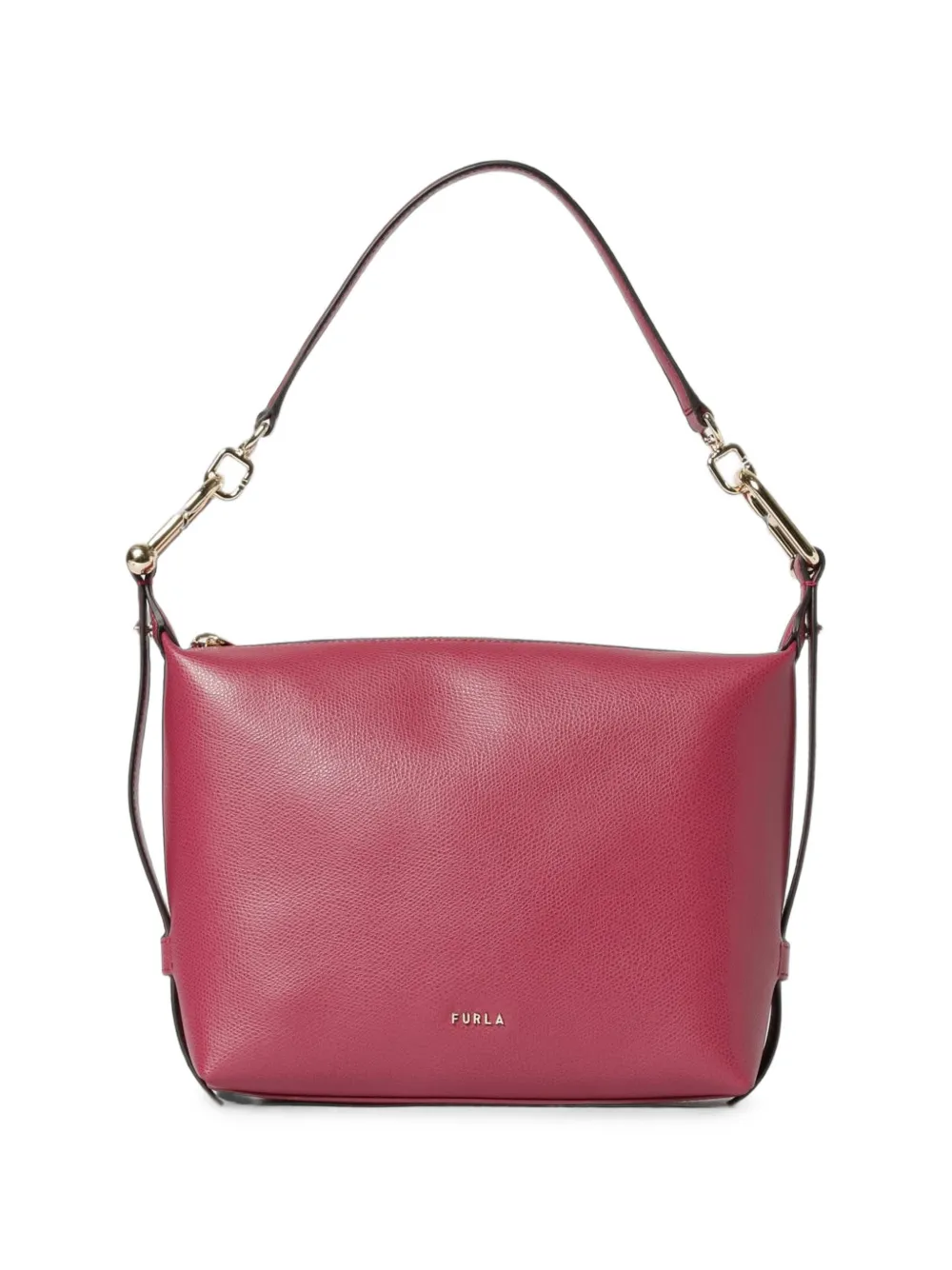 Furla Tonie leren shopper met textuur Roze