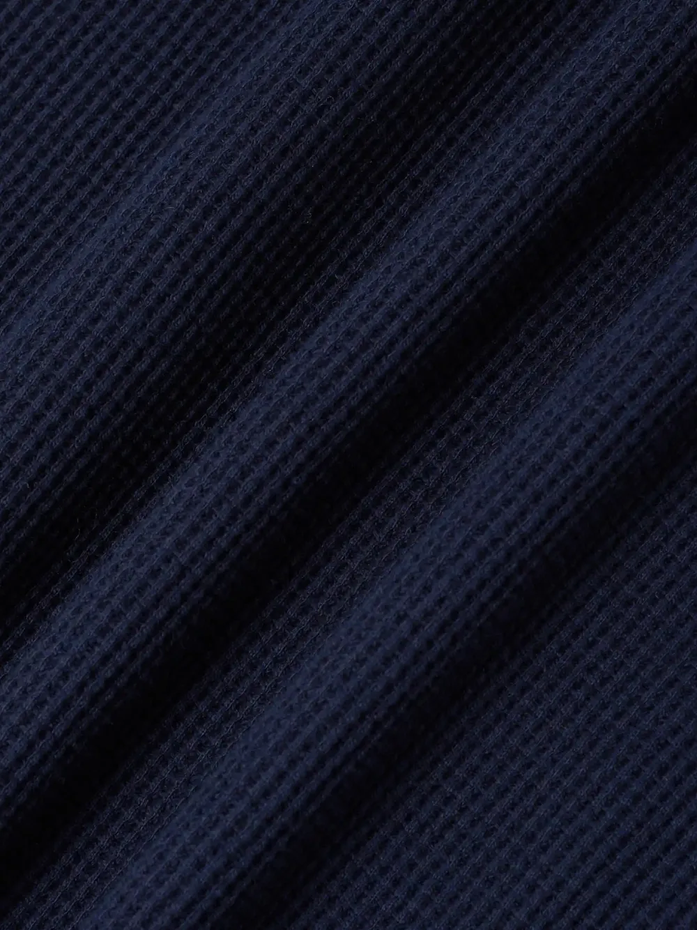 Drôle De Monsieur waffle-knit long-sleeve T-shirt Blauw