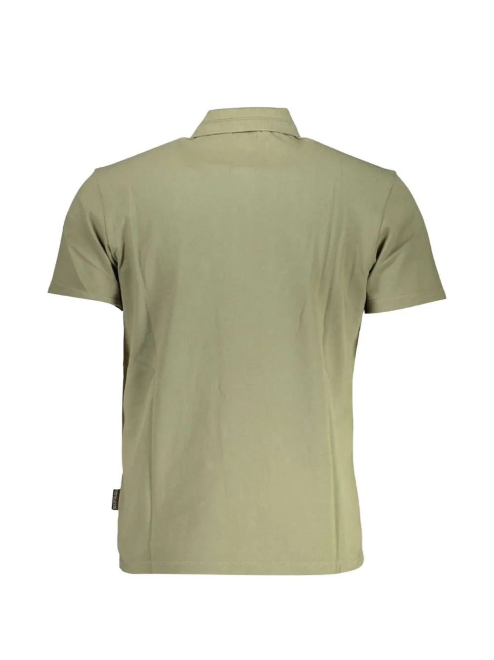 Napapijri Ealis logo-embroidered piqué polo shirt Groen