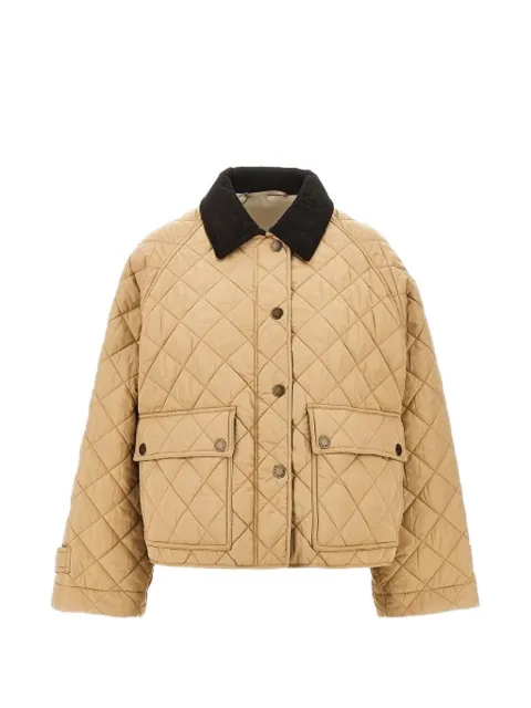 Weekend Max Mara quilted corduroy-collar jacket