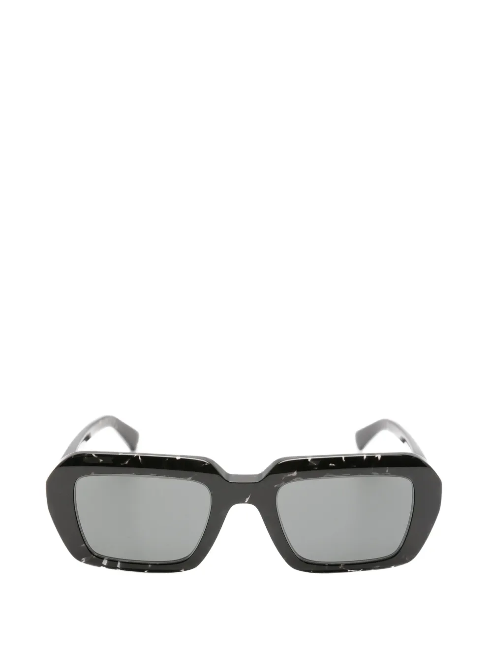Mykita Nima zonnebril met marmer-effect Zwart