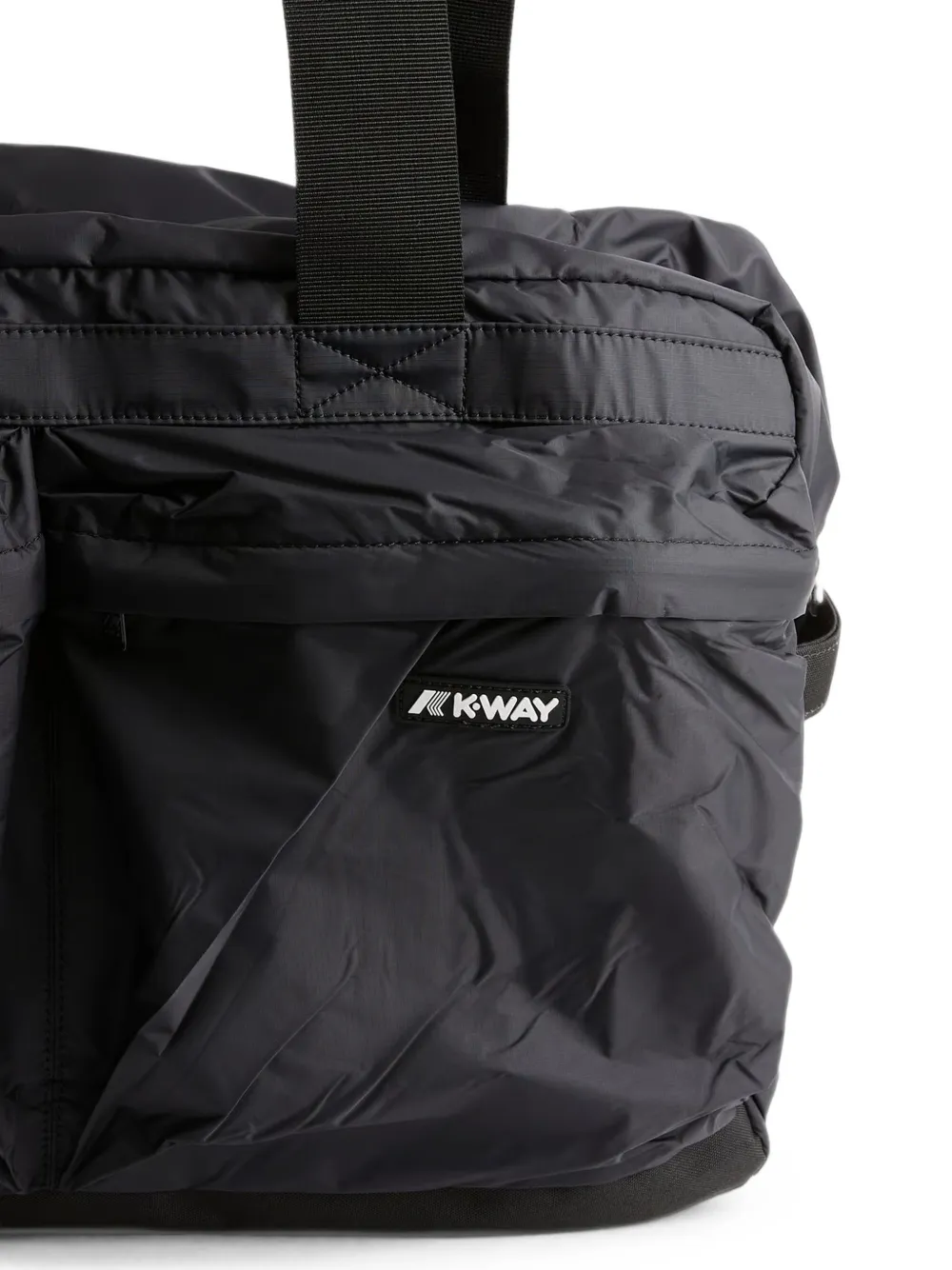 K-Way Reistas met logopatch Zwart