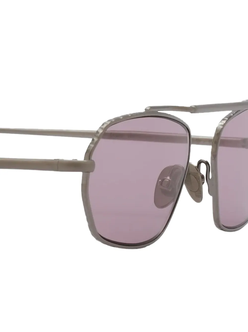 Ahlem Anjou zonnebril met geometrisch montuur Grijs