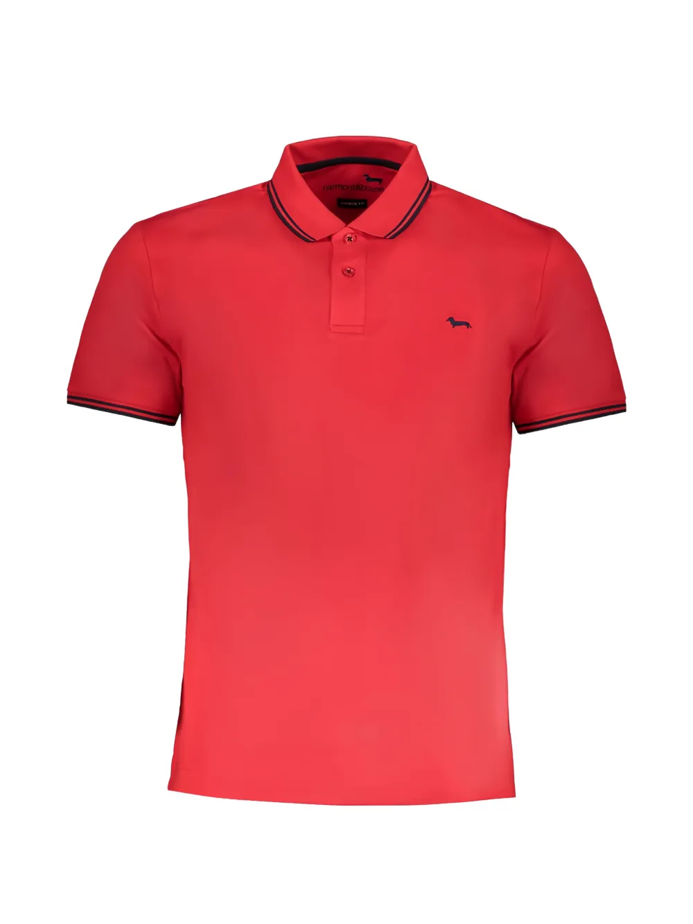 Harmont & Blaine Contrast-trim Short-sleeve Polo Shirt In Red