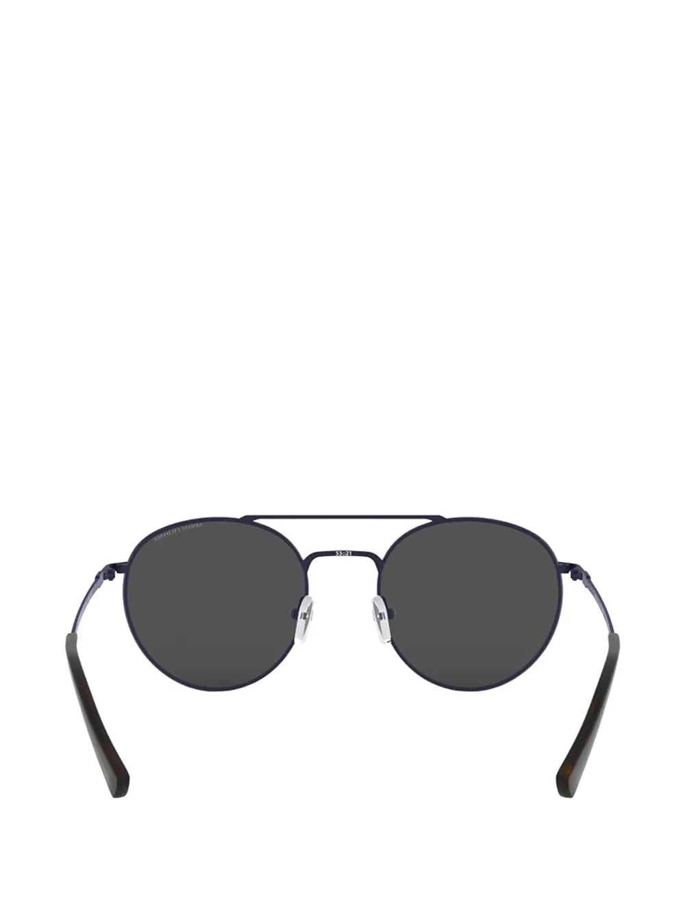 Armani Exchange round-frame double-bridge sunglasses Zwart
