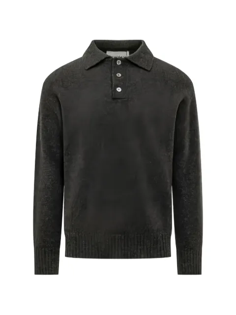 AMARANTO  button-collar sweater