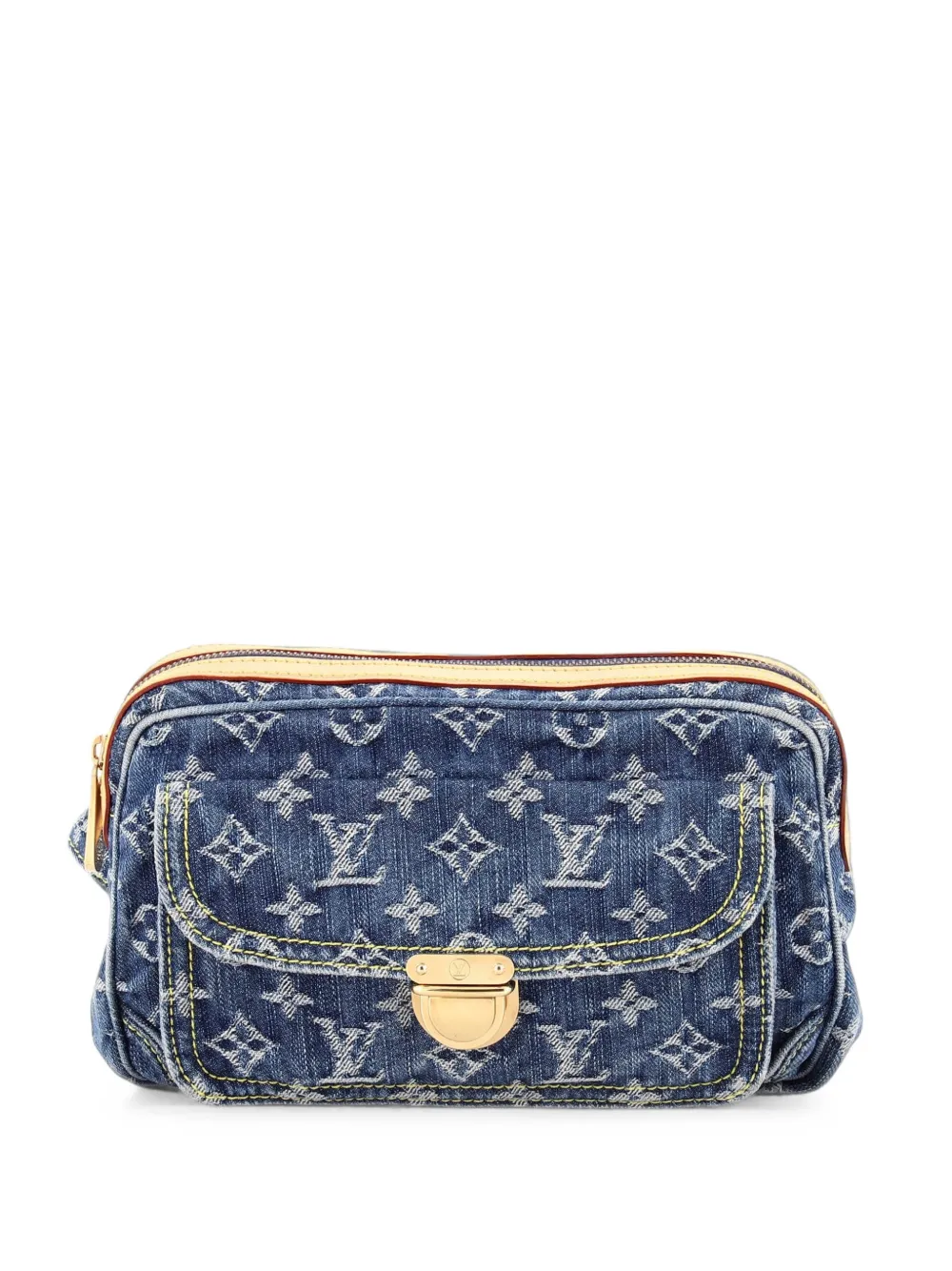 Louis Vuitton Pre-Owned sac banane en jean - Bleu