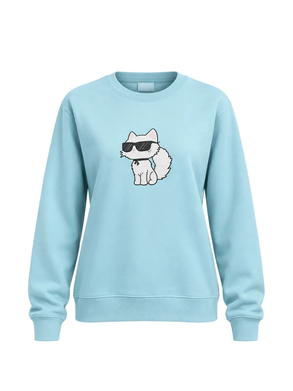 Karl Lagerfeld Sweatshirt mit Choupett-Print - Blau
