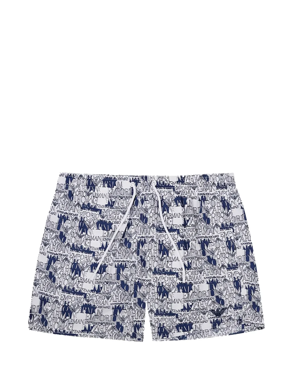 Emporio Armani Costume da bagno con logo - Bianco
