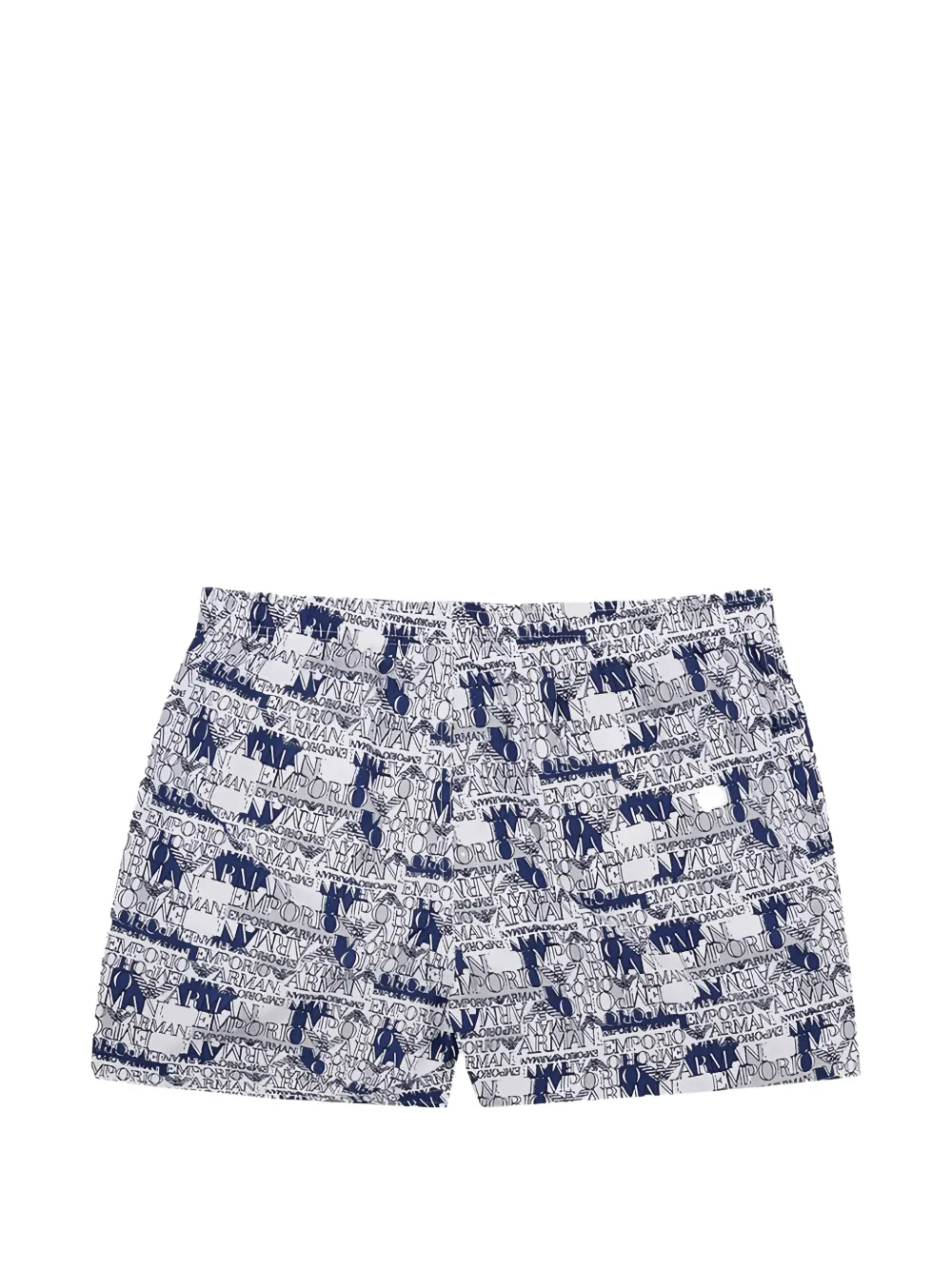 Emporio Armani Zwembroek met logoprint Wit