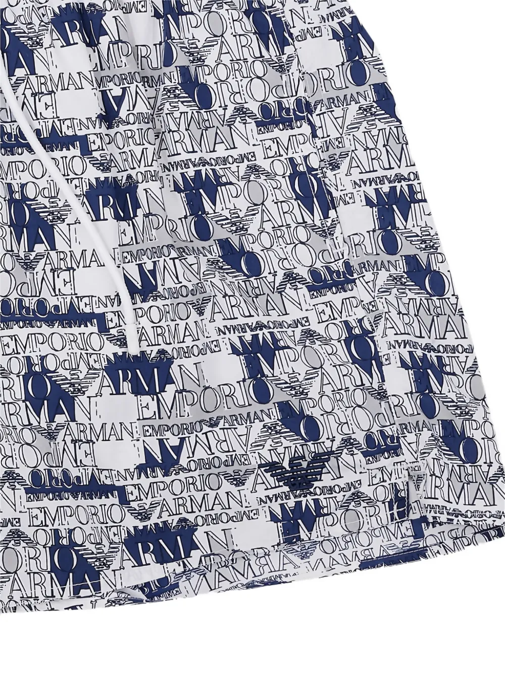 Emporio Armani Zwembroek met logoprint Wit