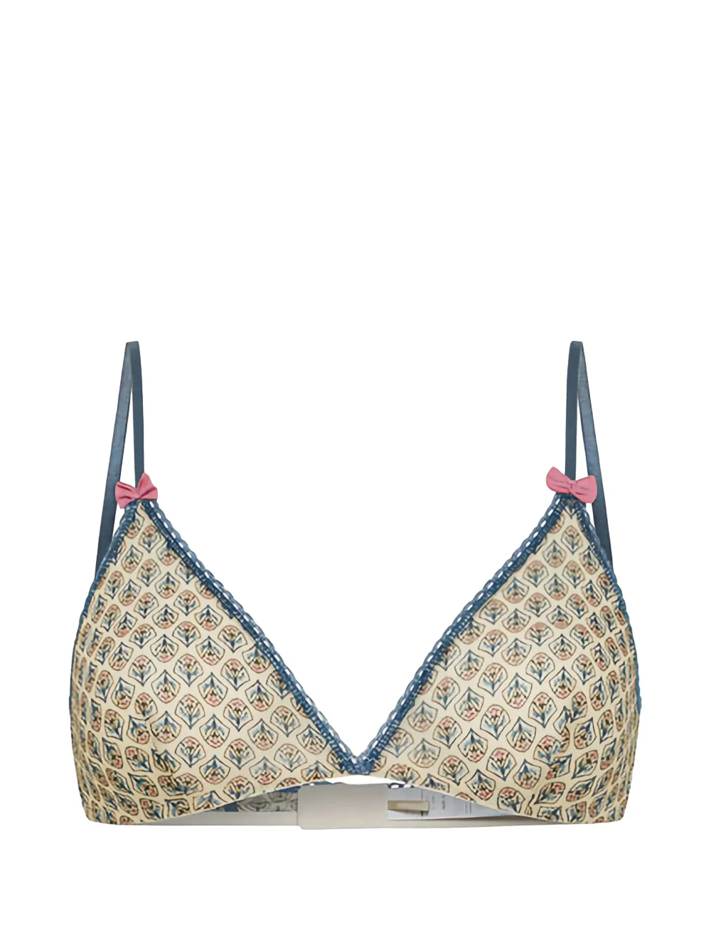 MOMONÌ Amethist Icon printed bra - Tons neutres