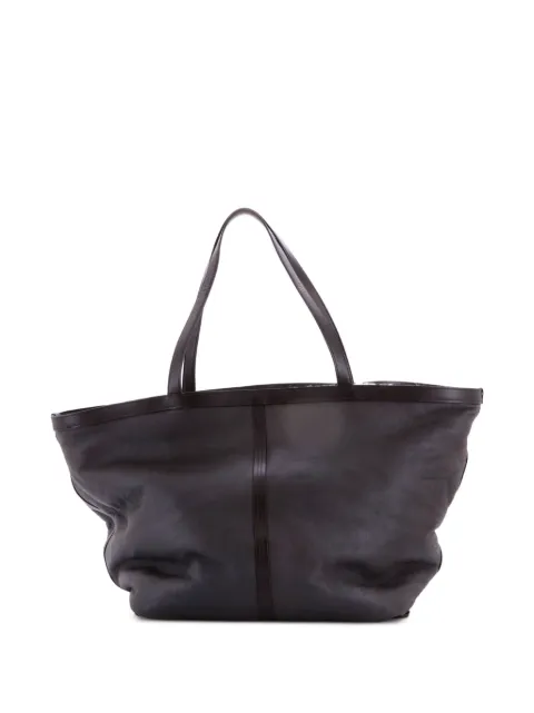 Bottega Veneta Pre-Owned bolso shopper grande de piel de borrego con diseño Intrecciato y cierre abatible