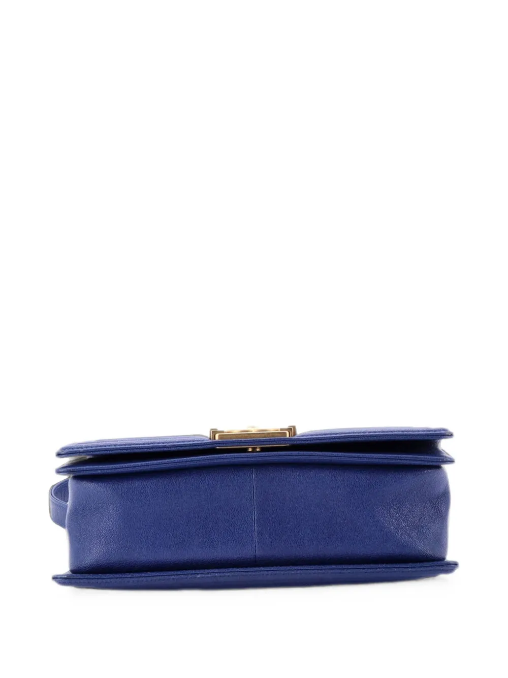 CHANEL Pre-Owned Boy Flap Bag Quilted Caviar Old Medium crossbody bag - Blu