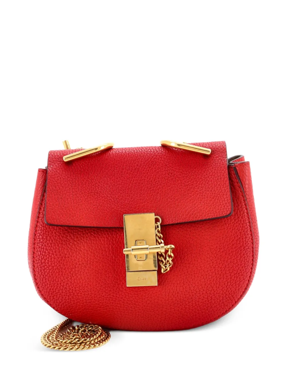 Chloé Pre-Owned Drew Leather Mini crossbody bag - Rot