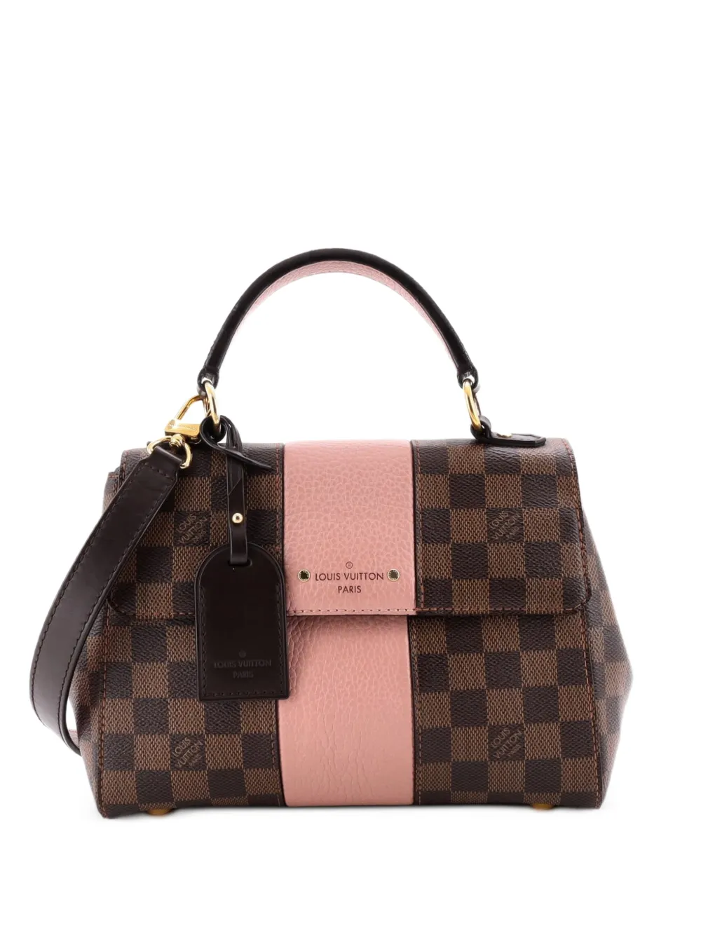 Louis Vuitton Pre-Owned Bond Street Handbag Damier with Leather BB satchel - Marrone