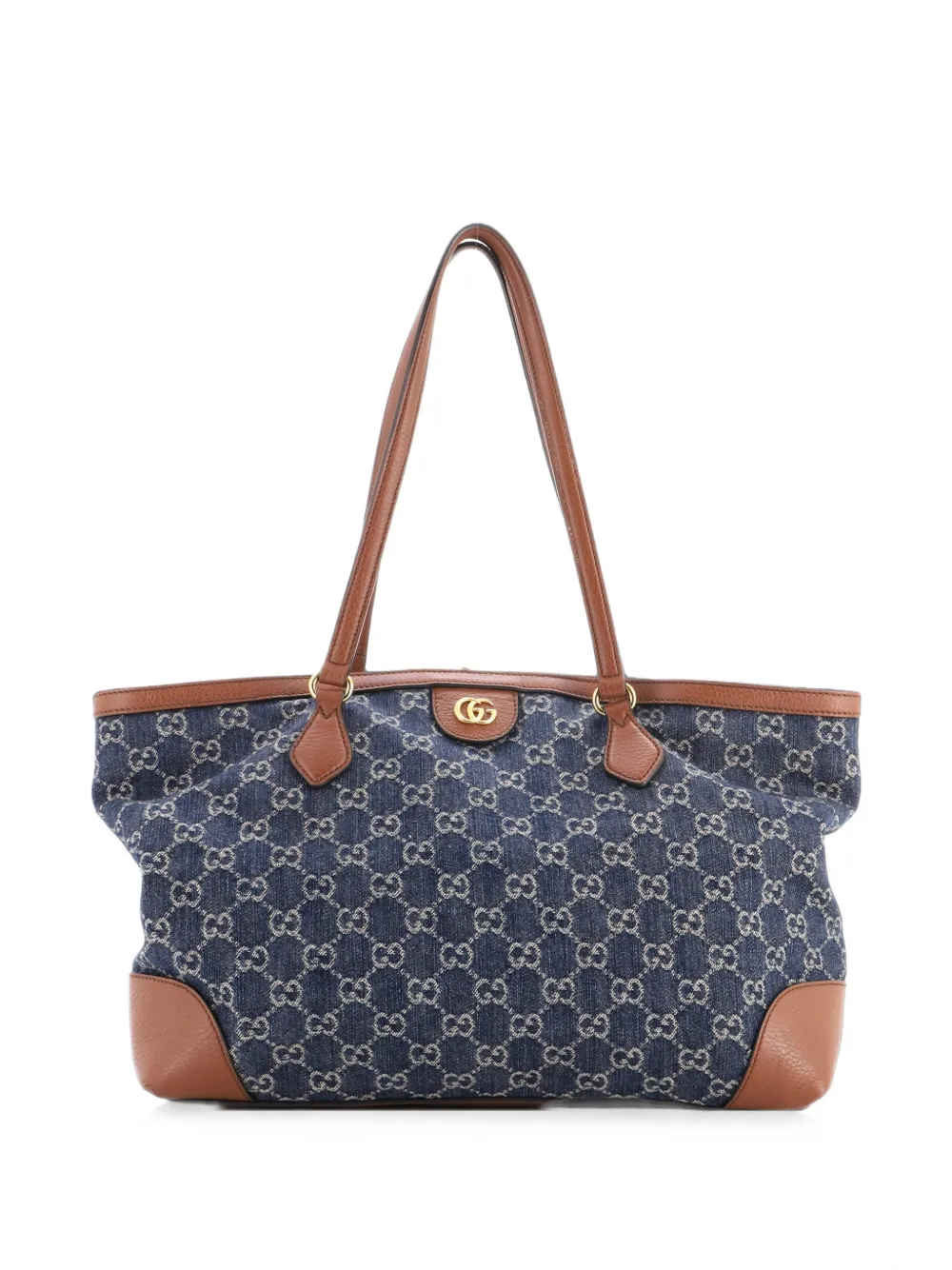 Gucci Pre-Owned sac cabas Ophidia GG format moyen en jean - Bleu