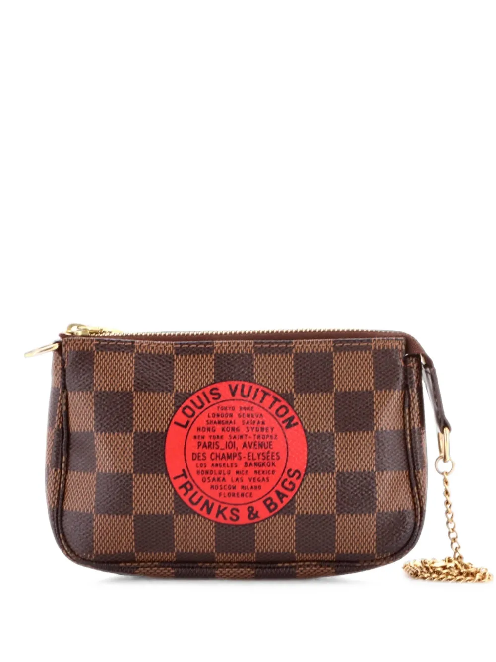 Louis Vuitton Pre-Owned Pochette Accessoires Limited Edition Damier Mini clutch bag - Braun