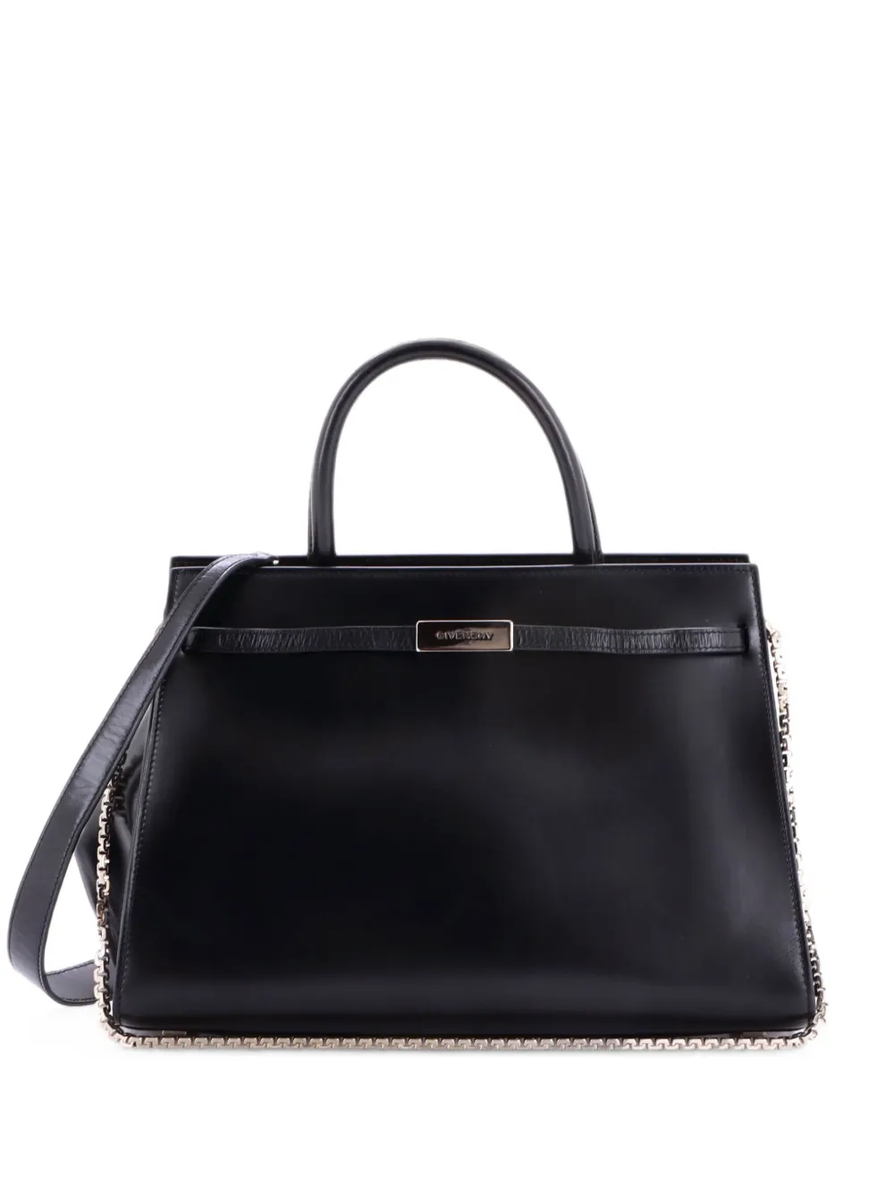 Givenchy Pre-Owned sac à main MM en cuir (1952) - Noir Givenchy Pre-Owned sac à main MM en cuir (1952) - Noir