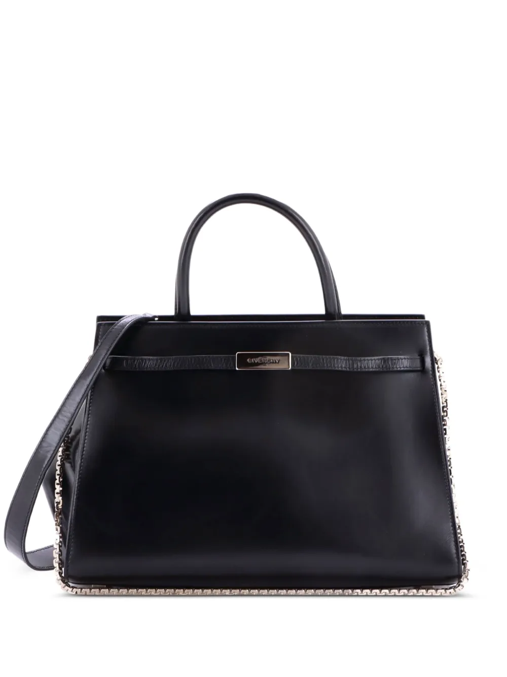 Givenchy Pre-Owned 1952 Top Handle Bag Leather Medium satchel - Nero