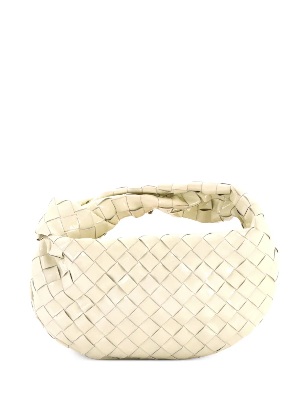 Bottega Veneta Pre-Owned BV Jodie Intrecciato Patent Mini hobo bag - Gelb