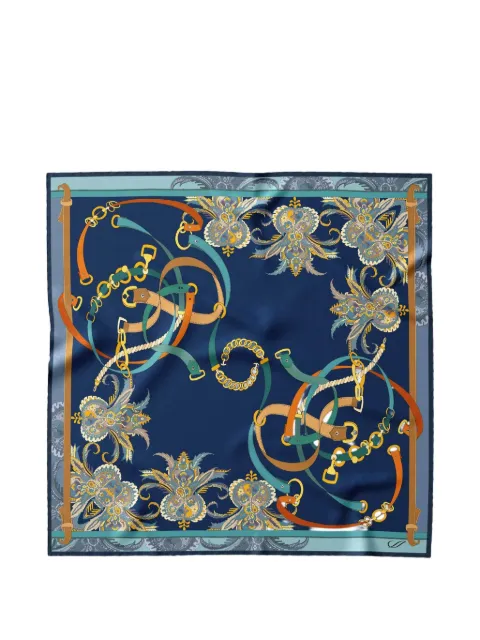 Elizabetta Camilla equestrian-print silk bandana
