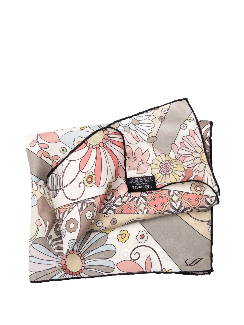 Elizabetta Anita zijden sjaal Beige