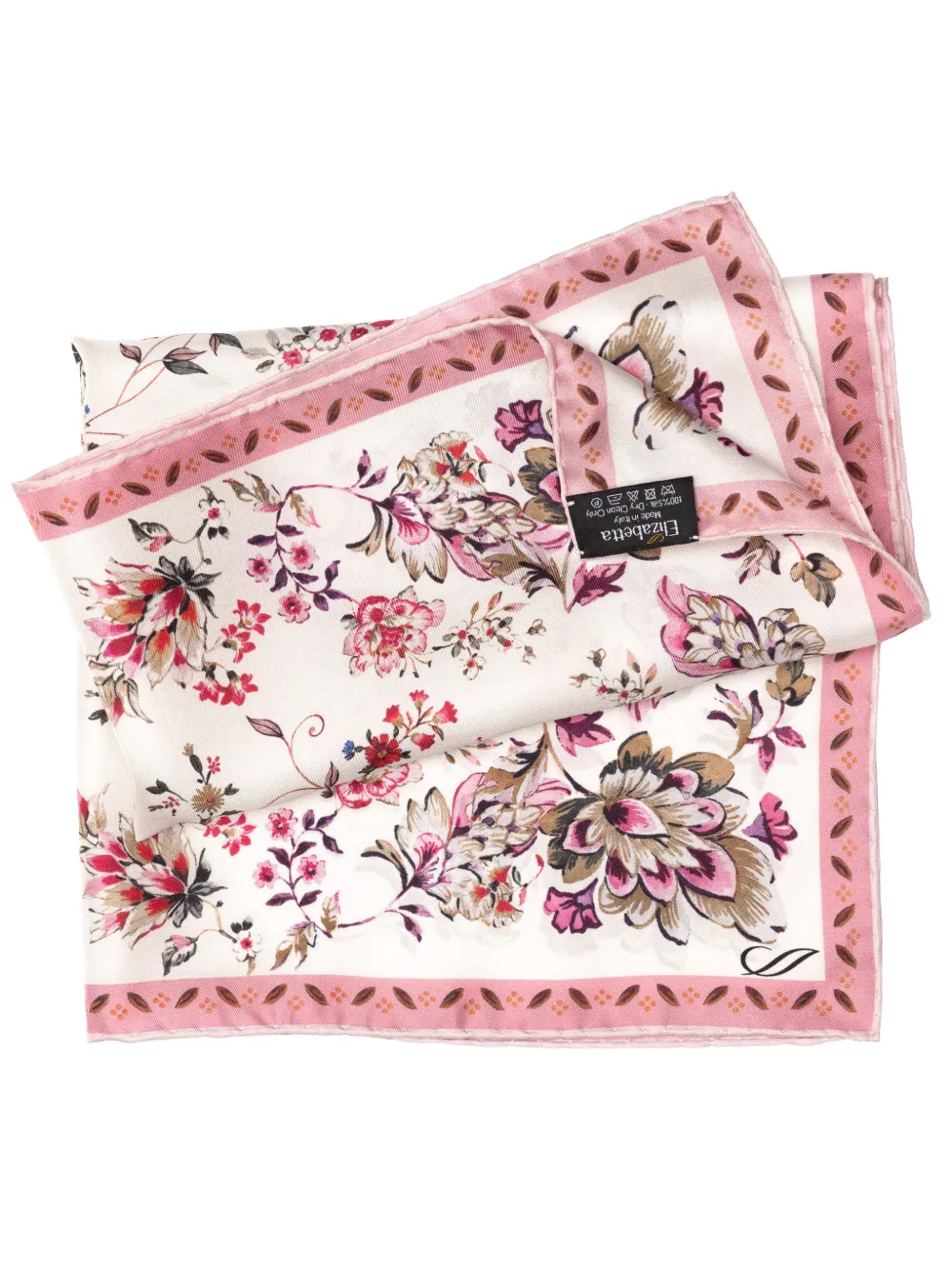 Elizabetta Jenna zijden sjaal Beige