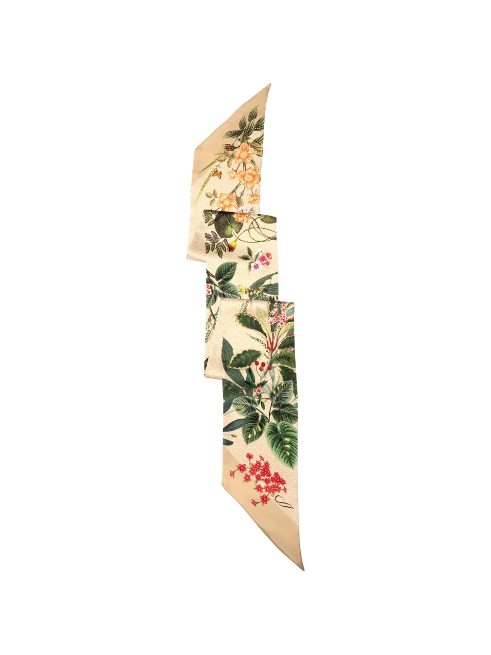 Elizabetta Ornella zijden sjaal Beige