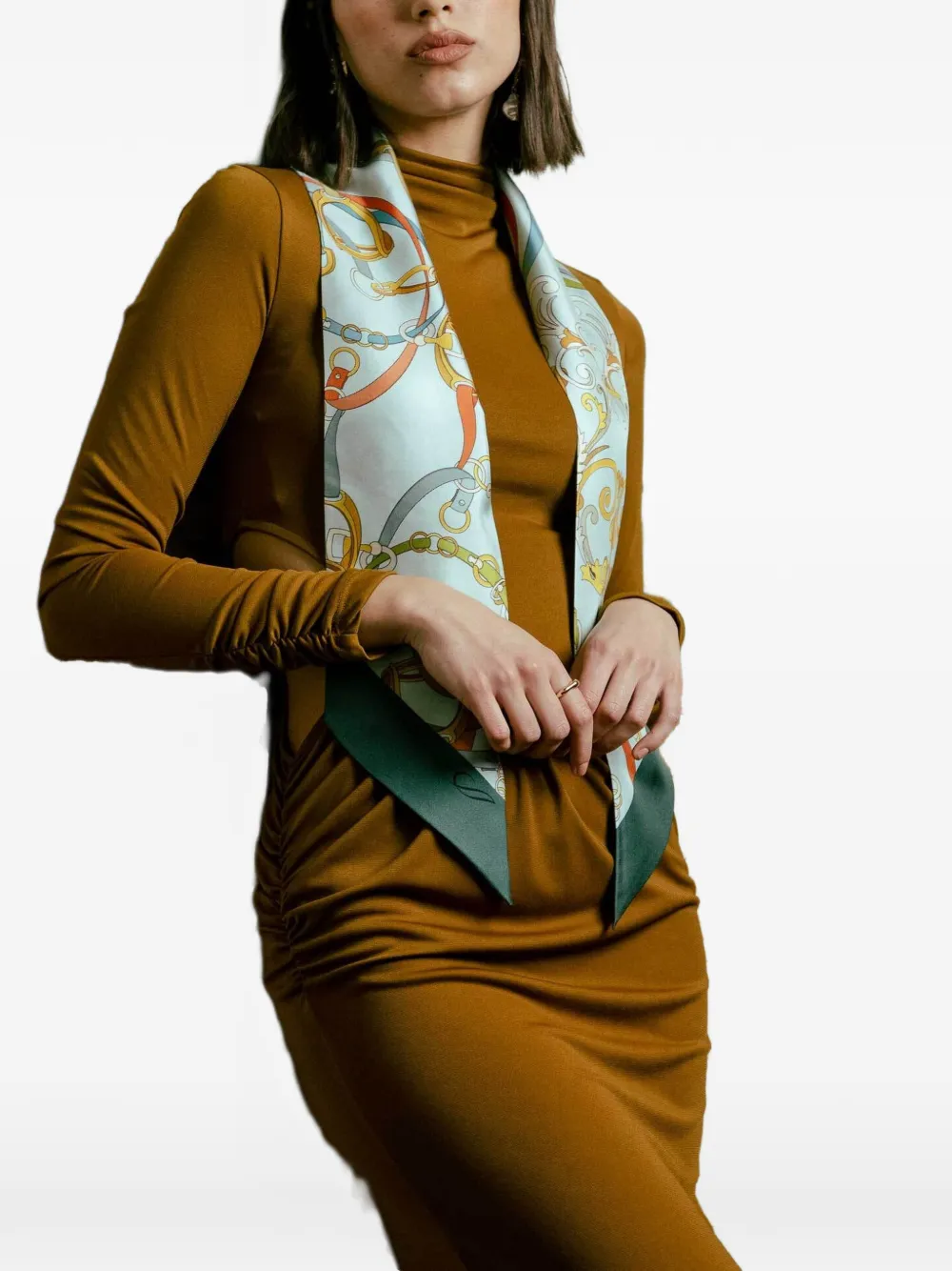 Elizabetta Silvia zijden sjaal Groen